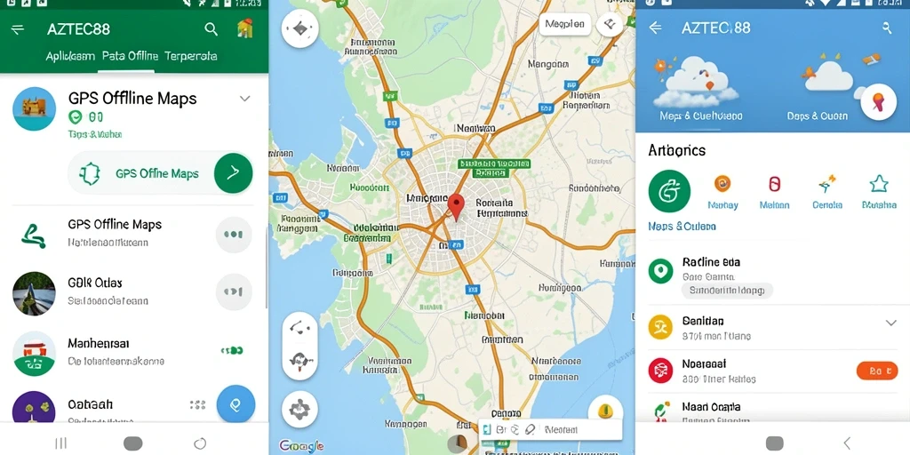 Tampilan antarmuka AZTEC88 yang intuitif dan informatif.