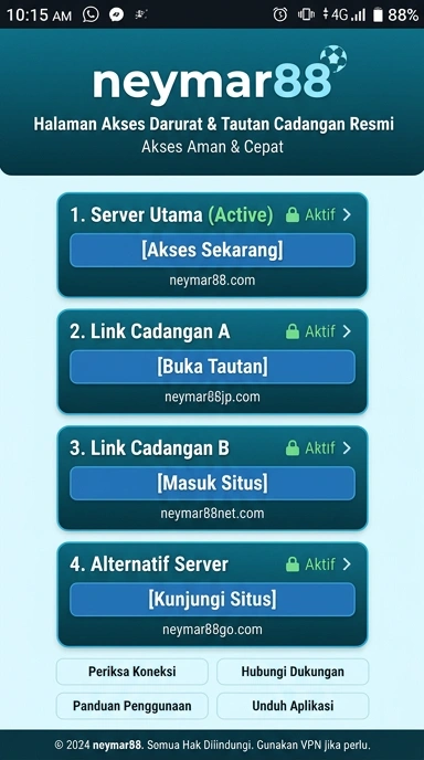 Tampilan link alternatif neymar88